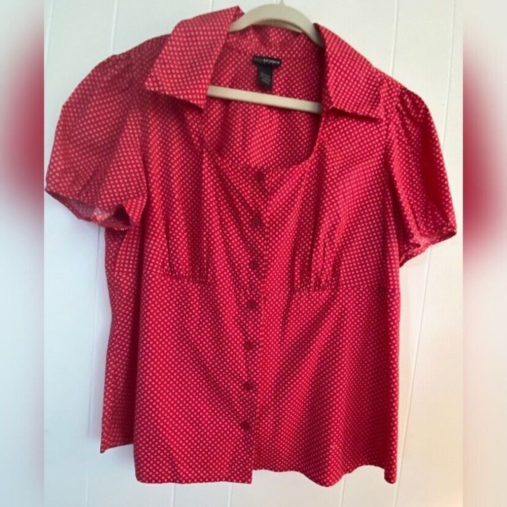 Red Polka Dot Women's Top